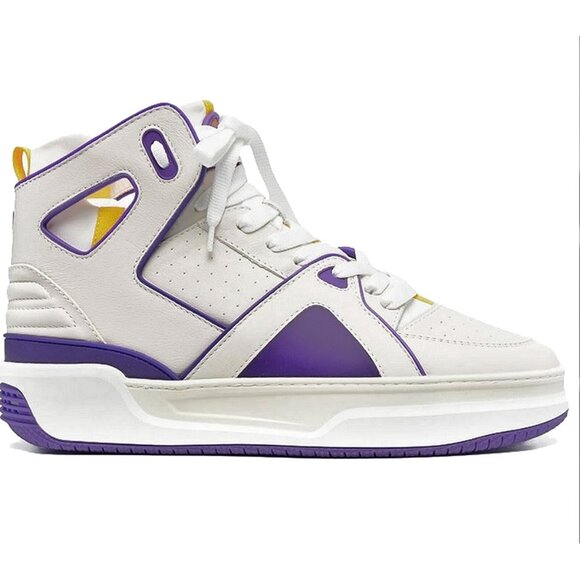NEW $675 Just Don Courtside Hi Sneakers! Los Angeles Lakers Edition ItalyDon C